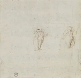 Verso: Zwei Studien von Amorini, WA1846.154